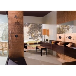 azulejo de pared de vidrio coloreado cobre cocina o baño Ankara Cuivre