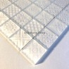 Azulejo de vidrio blanco mosaico pared o piso baño y cocina mv-oskar