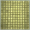 Azulejo malla mosaico hoja de vidrio color oro para pared modelo HEDRA OR