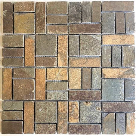 Natural stone slate mosaic tile syg-mp-kinoa