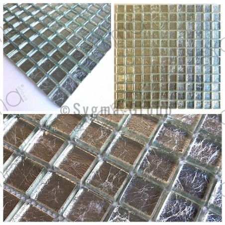 sample mosaic glass bathroom and shower hedra argent