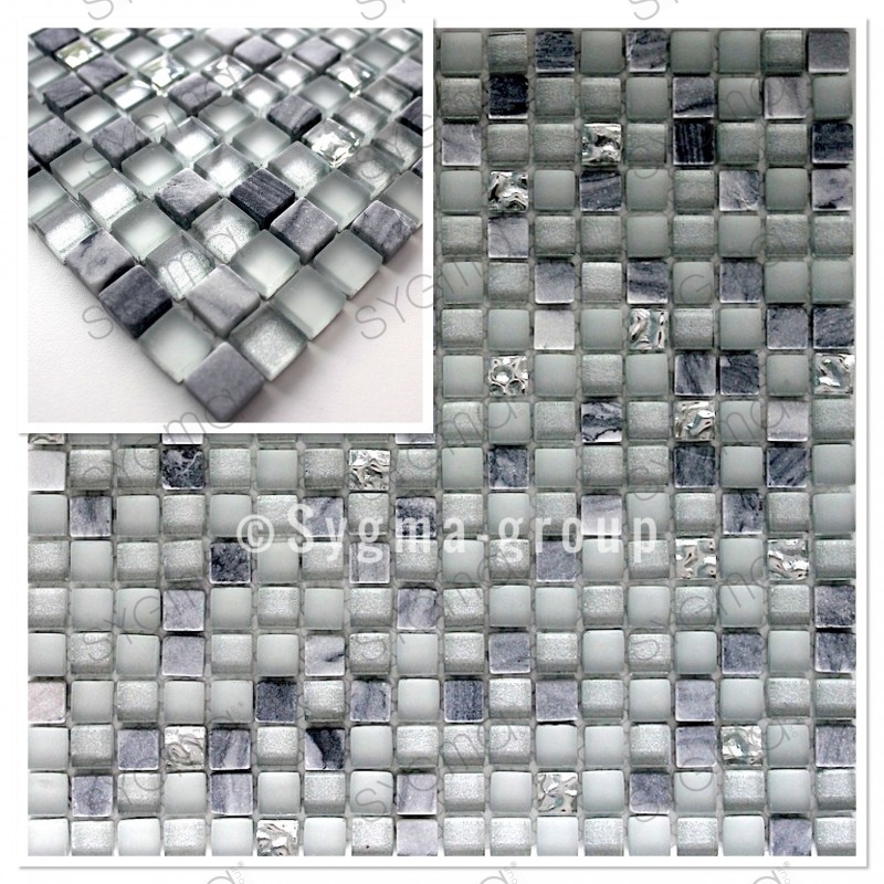 mosaico de piedra y vidrio muestra modelo bolivar