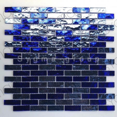 Malla mosaico para pared de baño y cocina modelo LUMINOSA BLEU