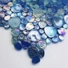 Pebble glass mosaic for wall and floor bathroom Kashan