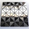 piastrella in acciaio inox mosaico a specchio in acciaio inox per parete modello KUBU