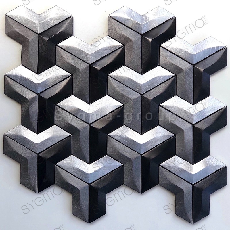Mosaique carrelage en aluminium pour cuisine ou salle de bains modele Daasie