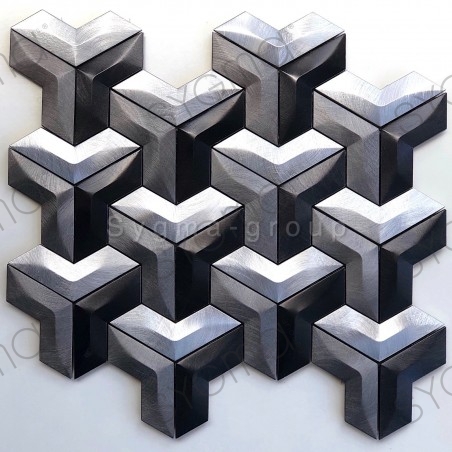 Mosaique carrelage en aluminium pour cuisine ou salle de bains modele Daasie
