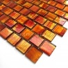 baldosas de vidrio baño de mosaico y cocina Drio orange