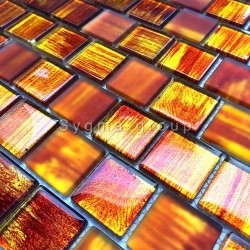 piastrelle di vetro bagno in mosaico e cucina Drio orange