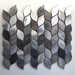 piastrella mosaico in alluminio per cucina o bagno modello MOOD