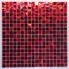 mosaico de vidro para parede e chão Gloss rouge