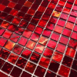 mozaiek voor de muur en de vloer glas Gloss rouge