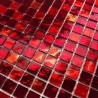 glass mosaic for wall and bathroom Gloss rouge