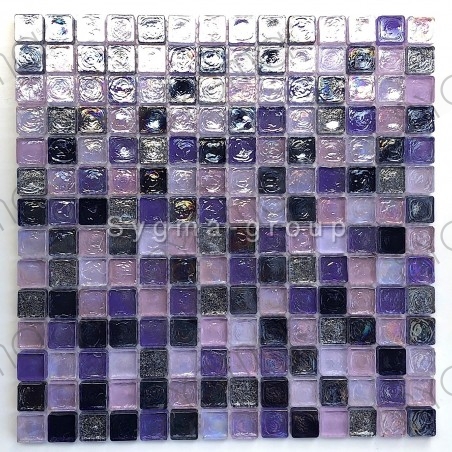 glass mosaic for wall and bathroom Arezo indigo
