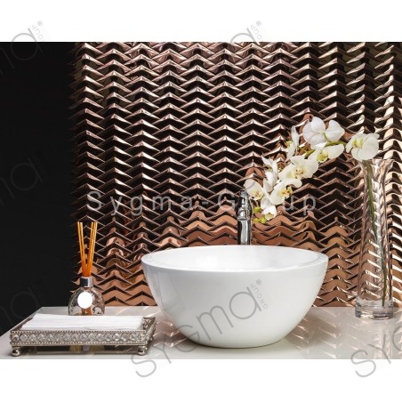 mosaic steel tiled metal for kitchen wall and bathroom Vernet
