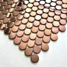 tessere di mosaico in acciaio inox effetto specchio per le pareti della cucina e del bagno BERKO CUIVRE