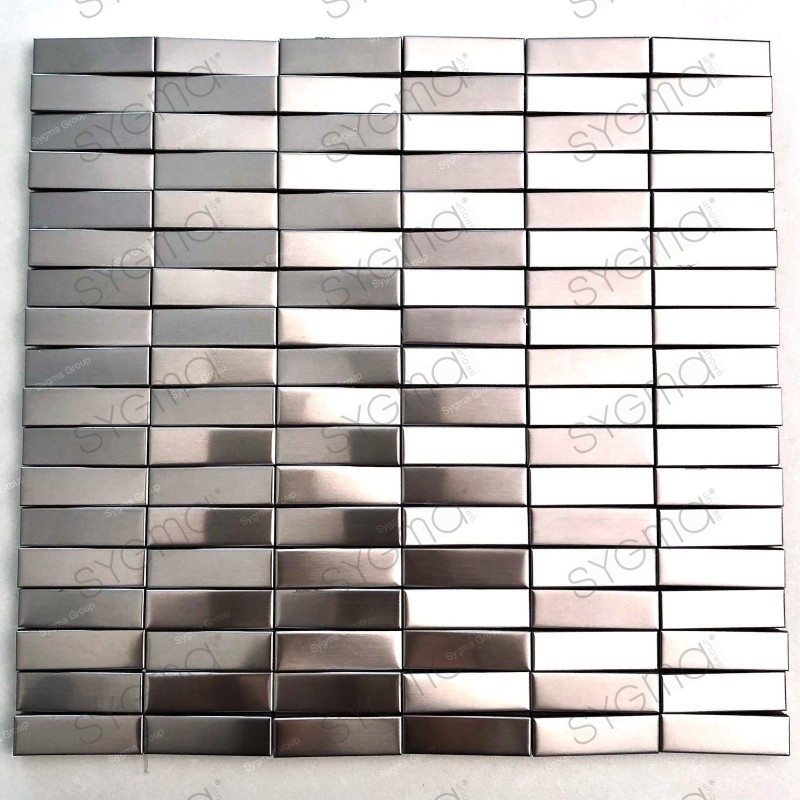 Mosaico a parete in acciaio 3D Mosaico metallico Shelter