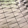 carrelage 3D mosaique en acier metal pour mur Shelter