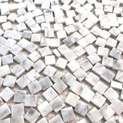 Mosaico de mármol baldosas de mármol Sultan Blanc