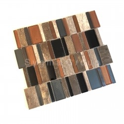 Wall tiles glass and stone mosaic and metal mosaic JAELL