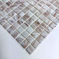 azulejos de mosaico de vidrio para el baño Speculo Blanc