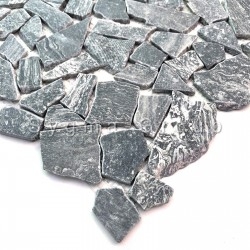 Baldosas mosaico de mármol para el suelo y la pared de la ducha Oria Gris