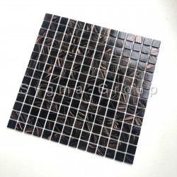 Glass mosaic for shower and bathroom Speculo Noir