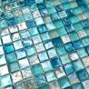 carrelage et mosaique de verre bleue pour salle de bain et cuisine Arezo Turquoise