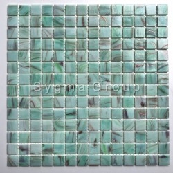 Piastrelle e mosaico di vetro in bagno e cucina Speculo Celadon