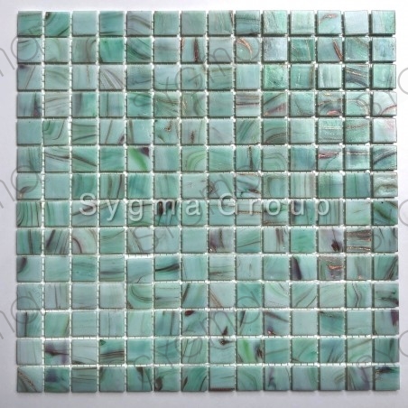 Azulejos y mosaicos de vidrio en el baño y la cocina Speculo Celadon