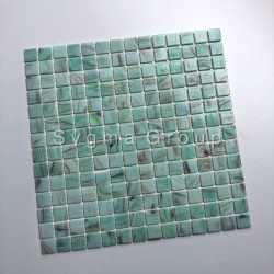 Piastrelle e mosaico di vetro in bagno e cucina Speculo Celadon