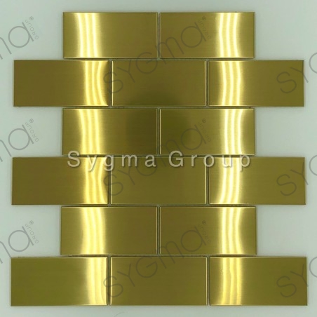 steel tile for kitchen wall backsplash LOFT GOLD