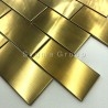 Stahlfliese für Küchenwand LOFT GOLD