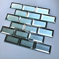Azulejos de pared de cocina en vidrio transparente Lazarre