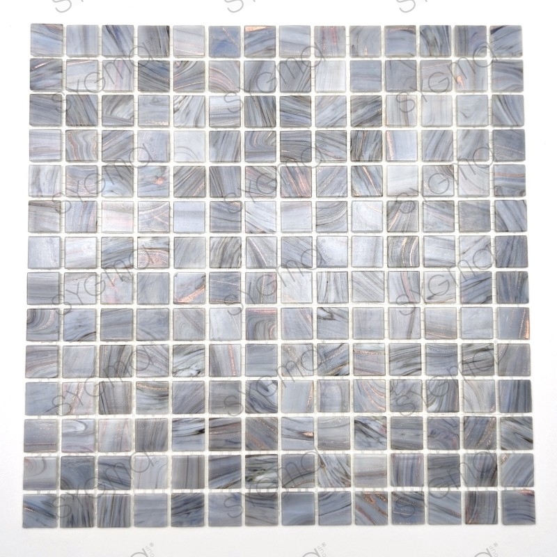 Glass mosaic bathroom and shower tiles Speculo Charron