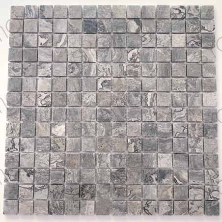 Mosaico de piedra suelo de mármol o azulejos de pared Nizza Gris