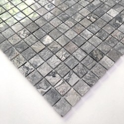 Stone mosaic marble floor or wall tile Nizza Gris