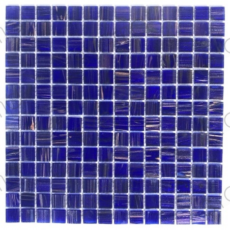 Mosaico de vidro para piso e parede do chuveiro banheiro e cozinha Plaza Bleu Nuit