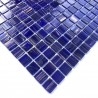 Glass mosaic for shower floor and wall in bathroom and kitchen Plaza Bleu Nuit