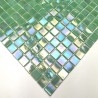Mosaique pate de verre mur et sol Imperial Vert