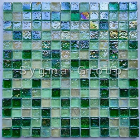 mosaico di vetro per pavimenti e rivestimenti Arezo Vert
