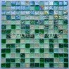 glass mosaic for wall and bathroom Arezo Vert