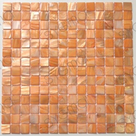 Piastrella e mosaico in madreperla per bagno e doccia Nacarat Orange