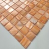 Tile and mosaic in mother of pearl for bathroom and shower Nacarat Orange