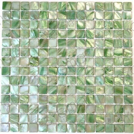 Mozaieken badkamer en keuken in de moeder van parel Nacarat Vert