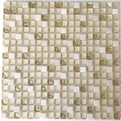 mosaic shower floor and...