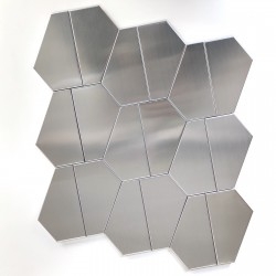 stainless steel tile wall...