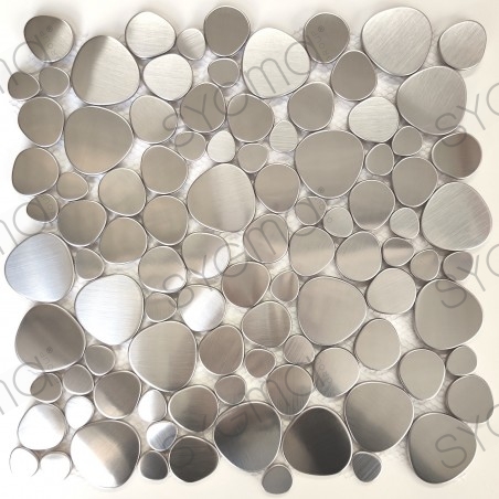 Stainless steel pebble tiles for kitchen and bathroom and shower floor Atoll