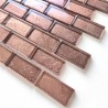 72 / 5000 Résultats de traduction Copper colored glass tile for backsplash kitchen or bathroom wall Nikos