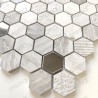 Marmor und Metall mosaik fliesen für Böden und Wände in Bad und Küche Bellona Beige